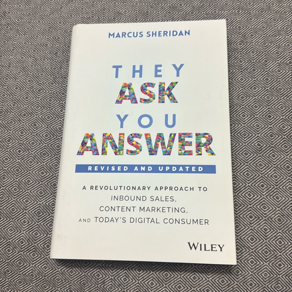 They Ask You Answer - Marcus Sheridan - Book - Wiley